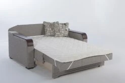 Willow Loveseat Sleeper (Aristo Light Brown) -Chairs Sales Store 10 WIL 1002D 02 0 sofa 3