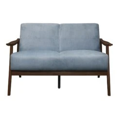 Carlson Loveseat (Blue Gray) -Chairs Sales Store 1032BGY 2 loveseat 2