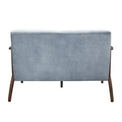 Carlson Loveseat (Blue Gray) -Chairs Sales Store 1032BGY 2 loveseat 3