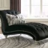 Harriotte Black Chaise -Chairs Sales Store 2620515 chaise 1