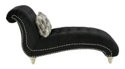 Harriotte Black Chaise -Chairs Sales Store 2620515 chaise 5
