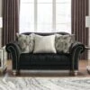Harriotte Black Loveseat -Chairs Sales Store 2620535 loveseat 1