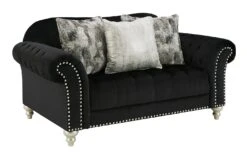 Harriotte Black Loveseat -Chairs Sales Store 2620535 loveseat 3