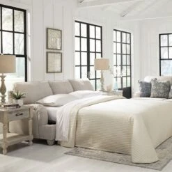 Traemore Linen Queen Sofa Sleeper