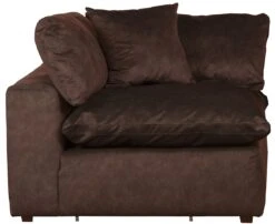 Plush Corner Chair (Mocha)