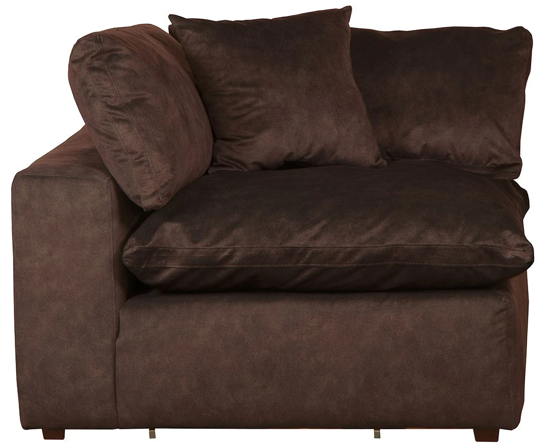 Plush Corner Chair (Mocha) 3 Plush Corner Chair (Mocha)