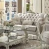Versailles Loveseat (Ivory Velvet) 2 Versailles Loveseat (Ivory Velvet) -Chairs Sales Store 52106 loveseat ivory 1