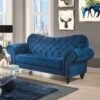 Iberis Loveseat (Navy) -Chairs Sales Store 53407 loveseat navy 1
