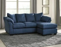 Darcy Blue Sofa Chaise