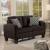 Sinclair Loveseat (Chocolate) -Chairs Sales Store 8202CH 2 loveseat 1
