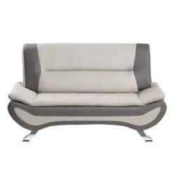 Veloce Loveseat (Beige And Gray) 5 Veloce Loveseat (Beige And Gray) -Chairs Sales Store 8219BEG 2 loveseat 2