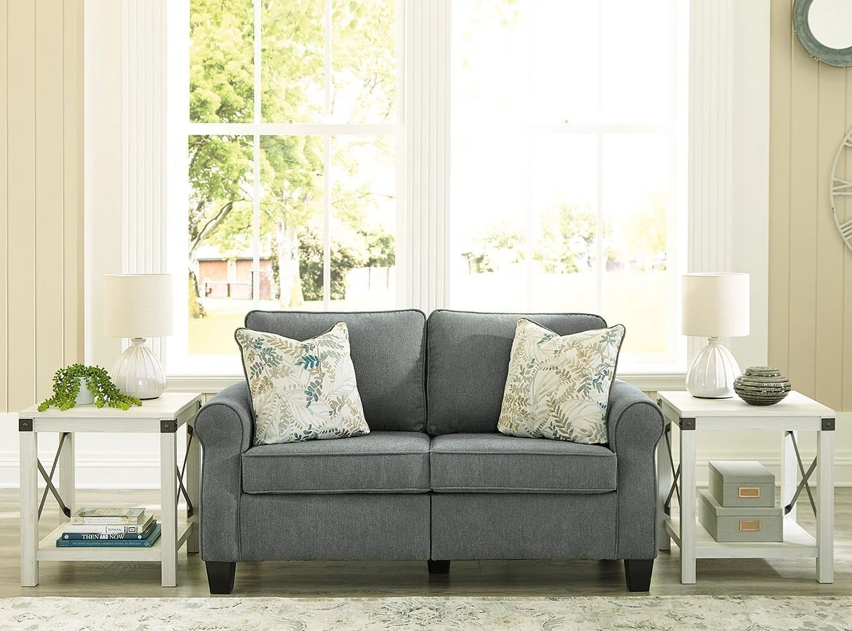 Alessio Charcoal Loveseat 3 Alessio Charcoal Loveseat