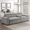 Farrah Sofa W/ Console -Chairs Sales Store 9219GY 3CN sofa 1