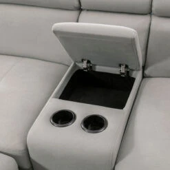 Farrah Sofa W/ Console 10 Farrah Sofa W/ Console -Chairs Sales Store 9219GY 3CN sofa 3