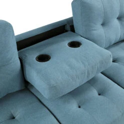 Dunstan Sofa W/ Drop-Down Center (Blue) -Chairs Sales Store 9367BUE 3N sofa 5