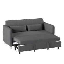 Greenway Convertible Studio Sofa W/ Pull-out Bed -Chairs Sales Store 9406BRG 3CL sofa 5