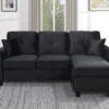 Monty Reversible Sofa Chaise (Black) -Chairs Sales Store 9411BK 3SC sectional 1