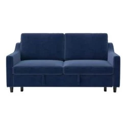 Adelia Convertible Studio Sofa W/ Pull-out Bed (Navy) 10 Adelia Convertible Studio Sofa W/ Pull-out Bed (Navy) -Chairs Sales Store 9428NV 3CL sofa 4