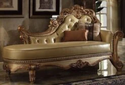 Vendome Chaise (Gold Patina)