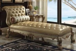 Dresden Chaise (Gold Patina)