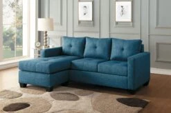 Phelps Reversible Sofa Chaise (Blue)