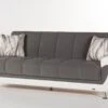 Duru 3 Seat Sleeper (Plato Dark Gray) -Chairs Sales Store DURU 20773 SL sofa 1