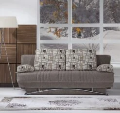 Fantasy 3 Seat Sleeper (Aristo L Brown) -Chairs Sales Store FANTASY 1002D SL sofa 4