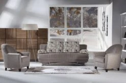 Fantasy 3 Seat Sleeper (Aristo L Brown) -Chairs Sales Store FANTASY 1002D SL sofa 5