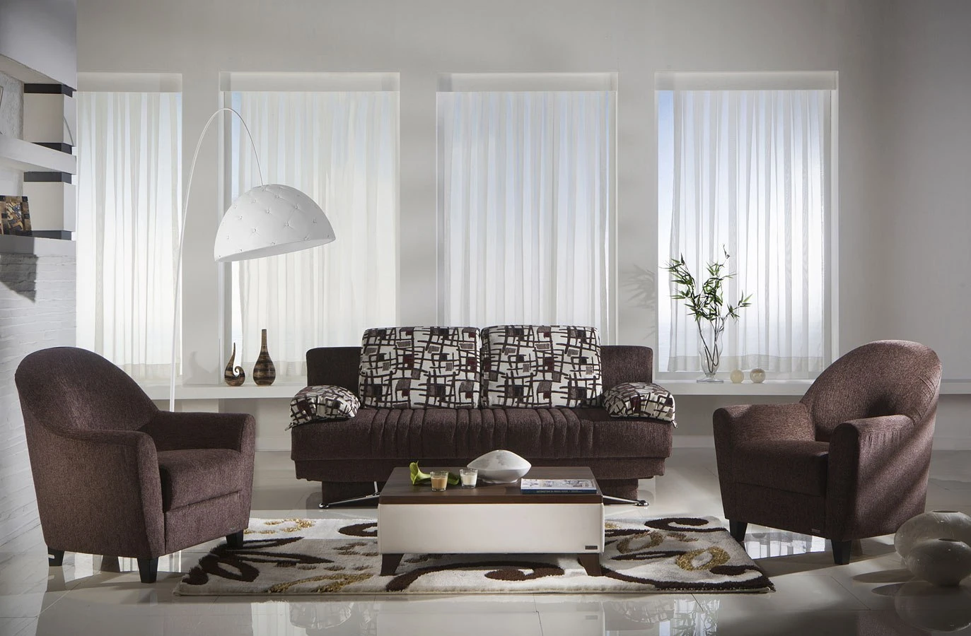 Fantasy 3 Seat Sleeper (Aristo Burgundy) 7 Fantasy 3 Seat Sleeper (Aristo Burgundy) - Image 5