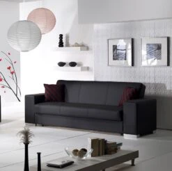 Kobe 3 Seat Sleeper (Black) -Chairs Sales Store KOBE P658D SL sofa 4