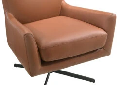Acadia Leather Swivel Chair (Terracotta) -Chairs Sales Store L980 13B TCA 13S chair 5