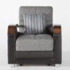 Luna Armchair (Fulya Gray) 1 Luna Armchair (Fulya Gray) -Chairs Sales Store LUNA 201021 ACH chair 1