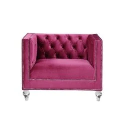 Heibero Chair (Burgundy) -Chairs Sales Store LV01402 chair 3