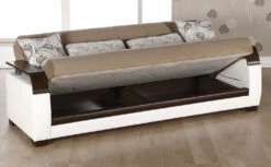 Natural 3 Seat Sleeper (Naomi L Brown) -Chairs Sales Store NATURAL EM02D SL sofa 3