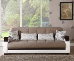 Natural 3 Seat Sleeper (Naomi L Brown) -Chairs Sales Store NATURAL EM02D SL sofa 4