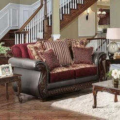 Franklin Loveseat (Burgundy)