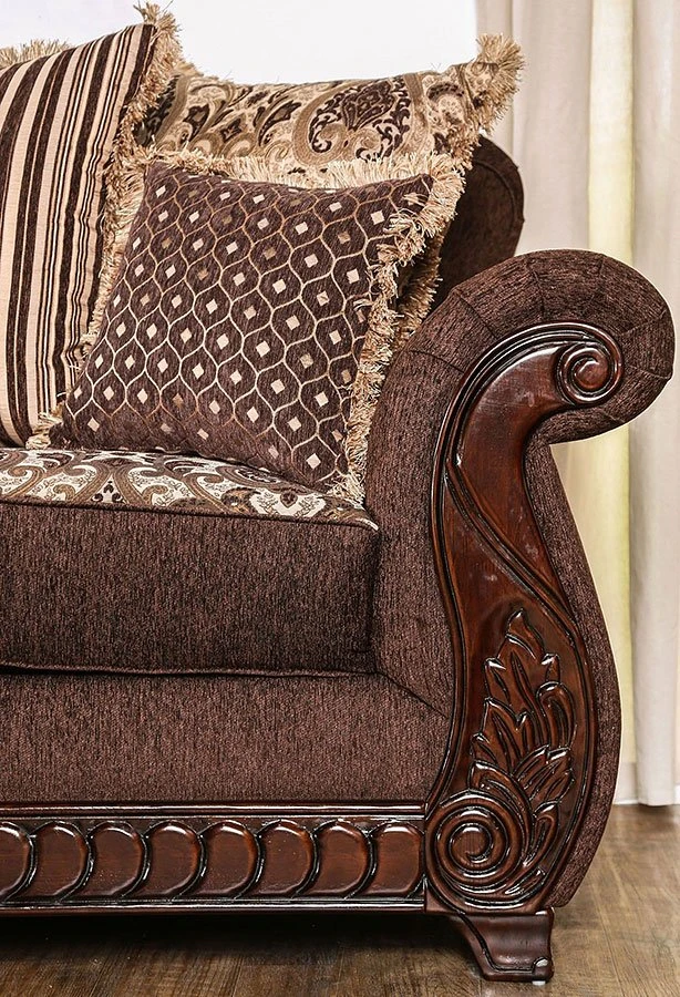 Tabitha Loveseat (Brown) 4 Tabitha Loveseat (Brown) - Image 2