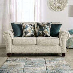 Delgada Loveseat (Beige)