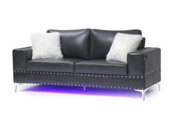 U98 Charcoal Grey Sofa -Chairs Sales Store U98 BLANCHE CHARCOAL S 2
