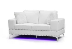 U98 Pure White Loveseat