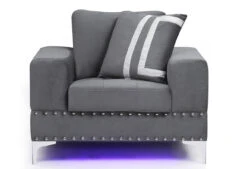 U98 Grey Velvet Chair 7 U98 Grey Velvet Chair -Chairs Sales Store U98 GREY VELVET CH 3