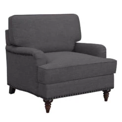 Abby Arm Chair (Charcoal)