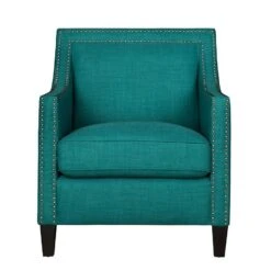 Erica Accent Chair W/ Ottoman (Teal) 23 Erica Accent Chair W/ Ottoman (Teal) -Chairs Sales Store UER087100CA chair 3