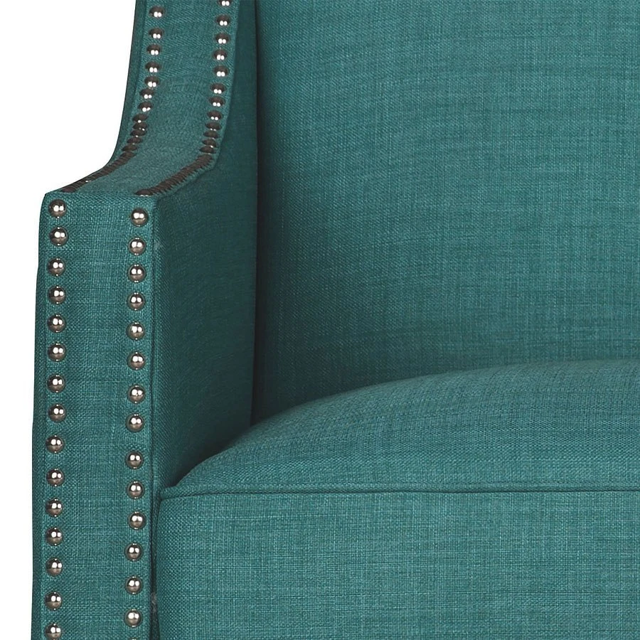 Erica Accent Chair W/ Ottoman (Teal) 14 Erica Accent Chair W/ Ottoman (Teal) - Image 12