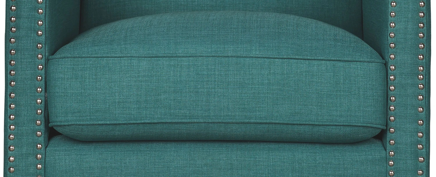 Erica Accent Chair W/ Ottoman (Teal) 16 Erica Accent Chair W/ Ottoman (Teal) - Image 14