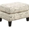 Erica Accent Chair W/ Ottoman (French Script) -Chairs Sales Store UER636000CA ottoman 1