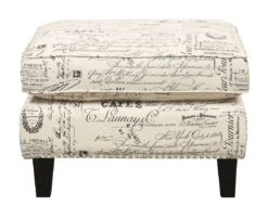 Erica Accent Chair W/ Ottoman (French Script) 18 Erica Accent Chair W/ Ottoman (French Script) -Chairs Sales Store UER636000CA ottoman 2