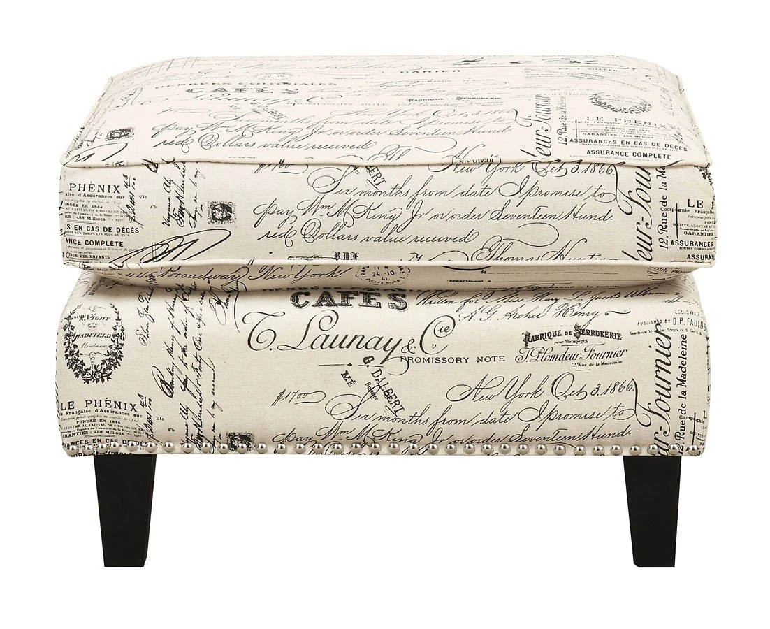 Erica Accent Chair W/ Ottoman (French Script) 6 Erica Accent Chair W/ Ottoman (French Script) - Image 4