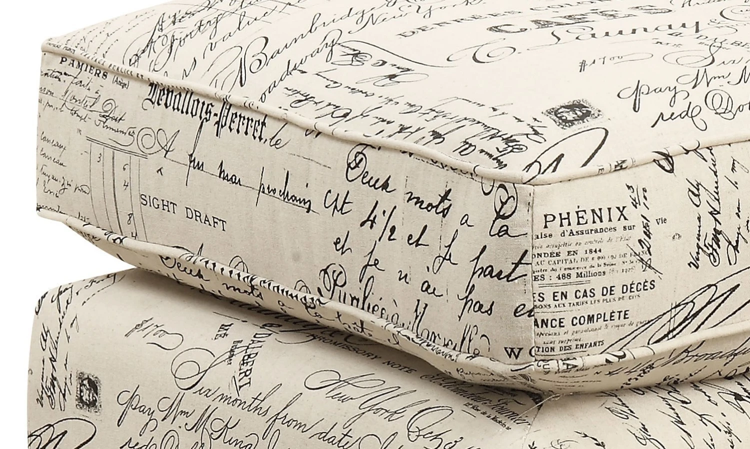 Erica Accent Chair W/ Ottoman (French Script) 9 Erica Accent Chair W/ Ottoman (French Script) - Image 7