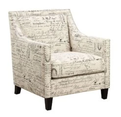 Erica Accent Chair W/ Ottoman (French Script) 17 Erica Accent Chair W/ Ottoman (French Script) -Chairs Sales Store UER636100CA chair 1